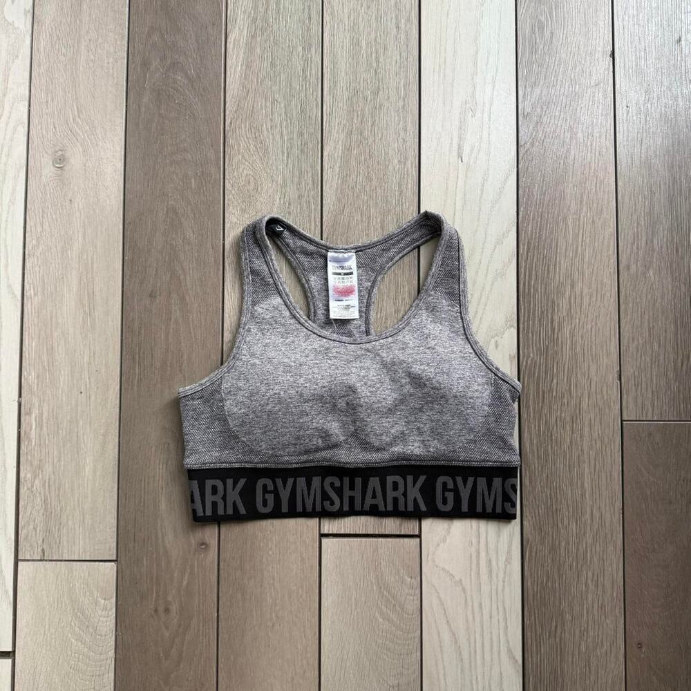 Gymshark flex sports bra grayblack